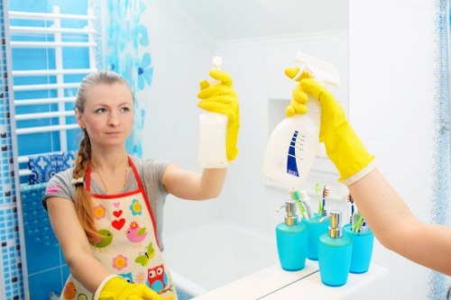 Customer raising a cleaning concern during a service review