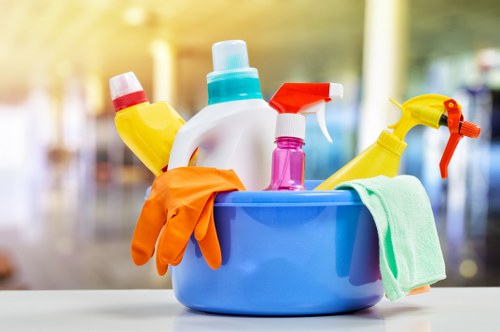 Commercial Bromley cleaner maintaining a spotless office environment